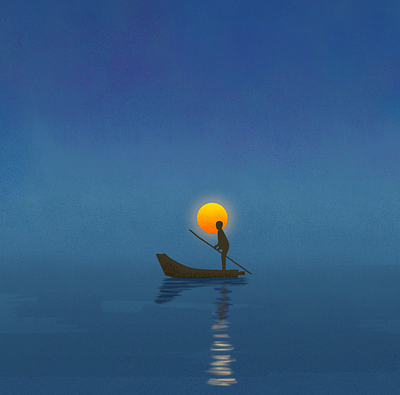 Going Home illustration photoshop