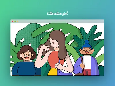 Attractive girl 插图