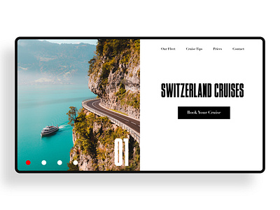 SWITZERLAND CRUISES app branding cruise design identity ui ui design ux web web design landing page website