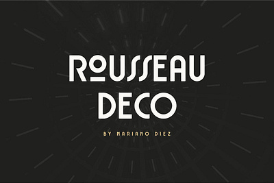 Rousseau Deco Free Font branding design font free font free typeface freebies illustration invitations typeface typography