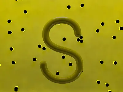 S - 36 Days of Type 36daysoftype animation app cinema4d cloth design flying ghost logo motion graphic snapchat typography