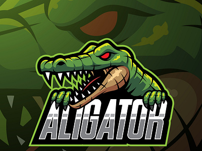 Alligator sport mascot logo design animal logo branding design esport esports game design graphic design illustration logo mascot logo vector