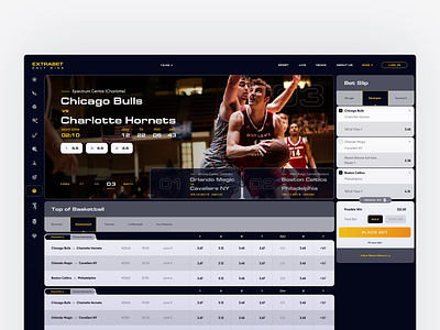 Bets Concept bets concept main page sport ui uiux ux web website