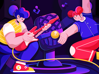 music illustration illustrator 插图