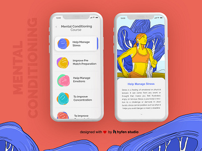 UI Concept Design For Self Help App adobe illustrator adobe photoshop adobexd appdesign branding colors creative creative agency design hyfenstudio illustration logo ui uidesign