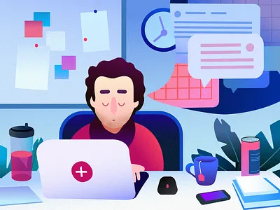 General - job ad illustration for Mito 2d affinitydesigner art colorful design flat illustration minimal pastels vector