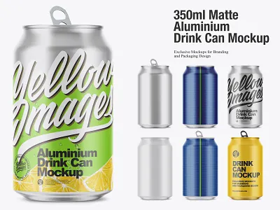 350ml Matte Aluminium Drink Can Mockup 16oz 330 ml 350ml aluminium aluminium can beer beer can beverage can can mockup cocktail cola cola can cold drink drinks lemonade matte aluminium matte aluminium can matte can soda