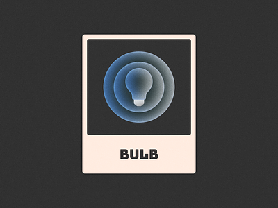 Bulb! brand branding bulb glass glow gradient grain grainy icon idea illustration lamp light logo logo design mark neon noise symbol texture