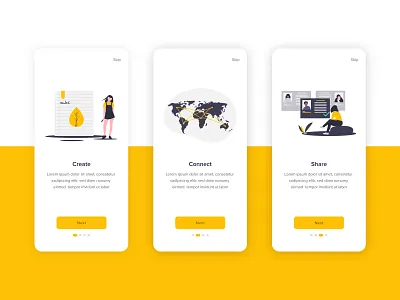 Onboarding - Mobile App app dailyui dailyuichallenge illustration mobile app mobile design onboarding ui ux