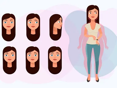 character girl art character character art character concept character girl digital face flat girl icon illustration illustration art illustrator image painting picture portrait sketch