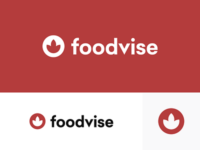 Foodvise Branding bold brand brand design brand identity branding branding concept branding design circular clean food foodvise icon identity identity branding identity design logo logo design minimalist red visual identity