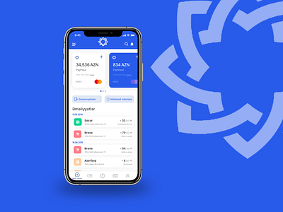 Concept redesign for International Bank of Azerbaijan app azerbaijan bank bank app banking app blue design dribbble principle sketchapp uidesign uiux ux