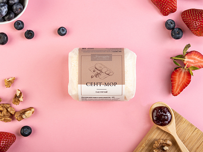 Package | Fromagelle brand branding cheese design illustration logo packaging pink