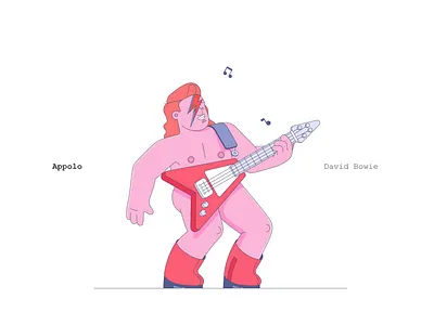 Gods Of Art 10clouds afrodita appolo bowie characters gods hermes illustration lucas monroe outline r2d2 starwars warhol zeus