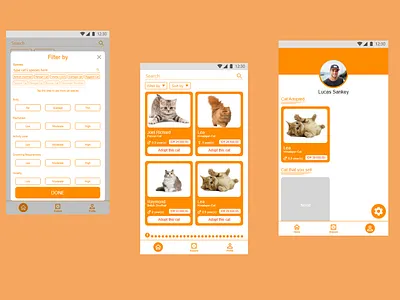 Cat design ui