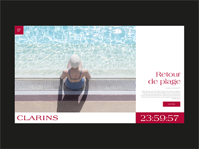 Daily UI Challenge — #014 2d branding clarins clean cosmetics dailyui design digital design fashion minimal ui ux vector web webdesign website