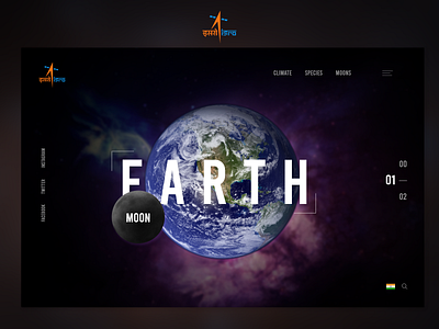 ISRO Landing Page ui ux design uidesign ux desgin ux design