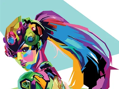 Widowmaker Colorful illustration colorful designer grafhic designer illustator illustration pop art vector wpap