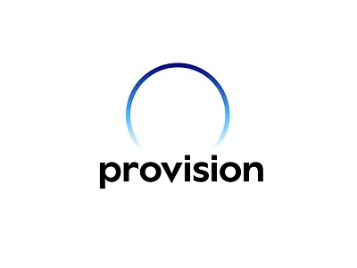 Provision communications branding clean design logo