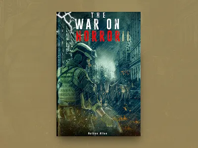 The War On Horror Book Cover Design book book cover design book covers branding covers designing flat illustration type typography