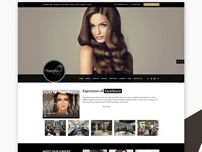 Website Design + Website Development For Magnifique branding design illustration logo logo design ideas ui ui ux ui design ux design web design web design ideas web designer web development webdesign website website concept website design website design and development website design ideas website development