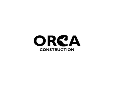construction company "orca" adobe illustrator adobe photoshop branding coreldraw design designer flat icon illustration ilustration logo logo design logobrand logobranding logoinspirations logomaker logomark logotype minimal vector