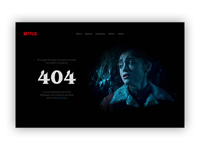 404 Page I Daily UI #008 404 error page 404 page concept daily ui design desktop stranger ui user experience user interface ux website website design