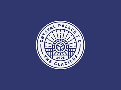 Crystal Palace Crest alternative badge badgedesign branding crest crystalpalace design eagle football geometry graphicdesign icon illustration illustrator line lineart logo outline soccer typography vector