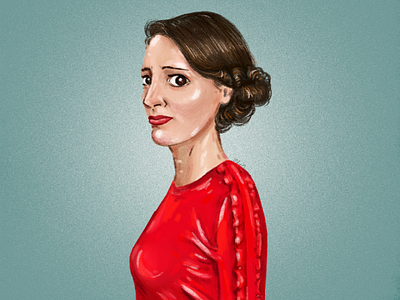 Fleabag illustration caricature