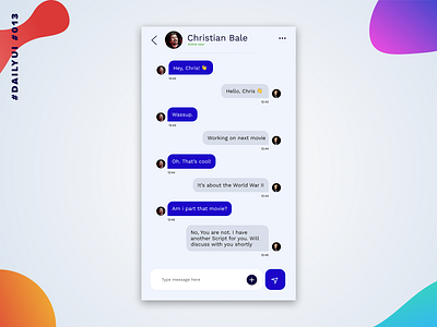 #DailyUi - 013 - Direct Messaging appdesign colors dailyui design minimal uichallenge uidesign uxdesign