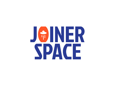 Joiner Space branding clean concept design identity logo simple ufo ufos