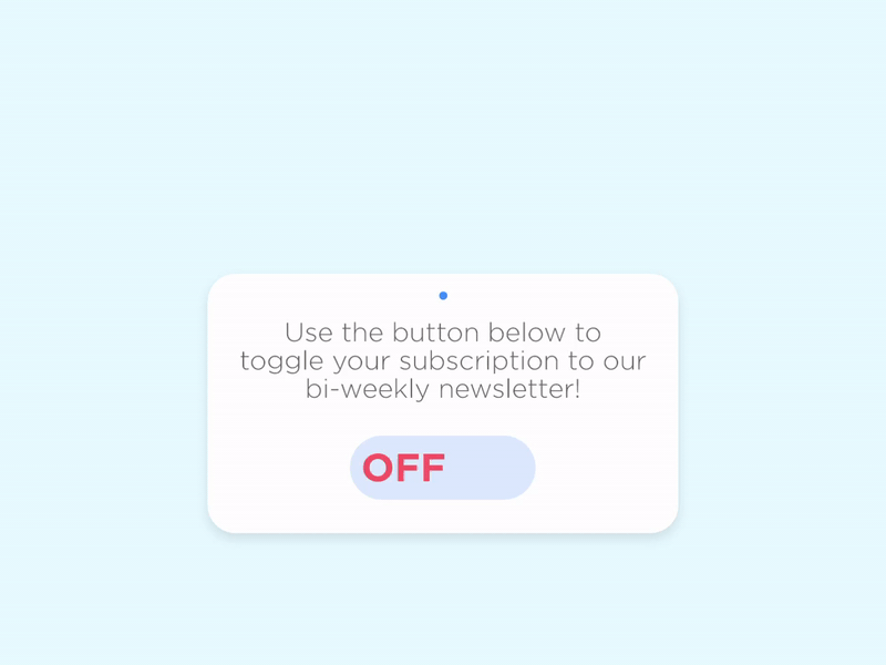 Pop-Up + On/Off Switch - Daily UI #015 #016 adobexd dailyui interaction design mirco interaction on off switch overlay popup ui uidesign uiux uxdesign