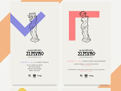 El Muro IIII Aniversary aniversary bar design el muro el muro logo pub the wall