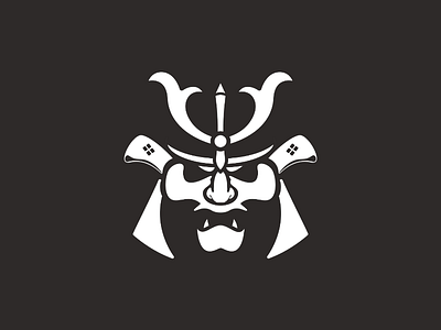 Samurai Mask samurai logo mask sword