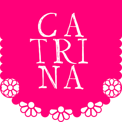 Catrina art branding catrina design logo mexico minimal typography vector