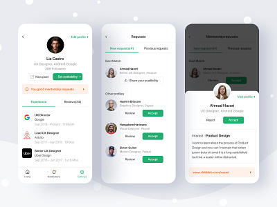 Google Mentor android app app design application dribbble best shot edit google google ad banner google design google maps google play ios mentor mentoring mentors mentorship profile profile card profile design profile page