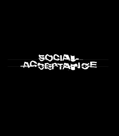 Social acceptance logo acceptance adidas branding distorted glitch logo scanner social sports type