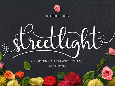 Streetlight calligraphy font advertising beautiful brand branding brushlettering bundle calligraphy callygraphy christmas design font fontbundles graphics illustration label banner mrletters wedding lettering art letterings script typography vector