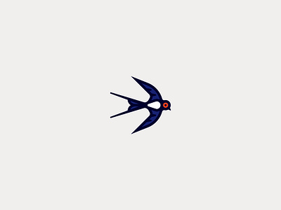 Swallow Logo abstract animal logo bird bird logo design flat logo minimal swallow vector