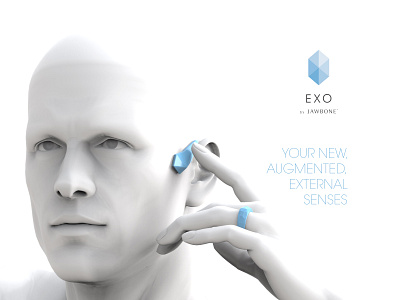 Jawbone Wearable EXO Ecosystem - Visualizations adv advertisment campaign cgi design exo headset human industrial design interaction internet of things jawbone product product design render ring smart smartwatch wearable wearable tech