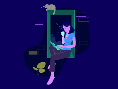 Freelancer charecter design communication concept design digital life fashion freelancer freelancers girl character illustration ui vector web illustration