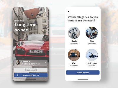 Cycle, Bike, Car, Helicopter Rental App adobe xd bikes cars colors cycles dailyui design helicopter mobile mobile screen rental app ui