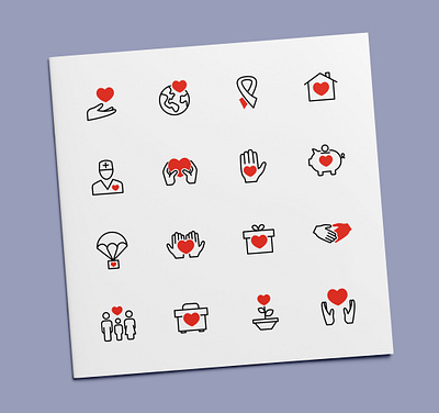 Charity Icons care charity donation fundraising heart help icon icon design icon set icons support ui vector