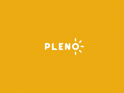 Pleno - Juice Logo brand branding branding design juice logo logotype pleno sun type