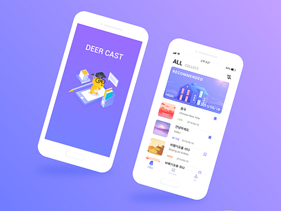 Deer cast animation app app design icon illustration logo ui ux web website