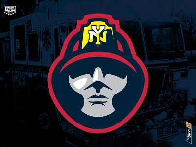 New York Responders - Primary branding branding design firefighters first responders hockey logo new york sports sports branding