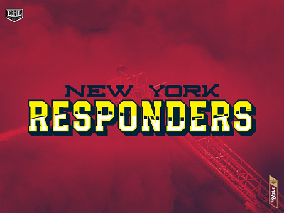 New York Responders - Typography branding branding design hockey sports sports branding typography