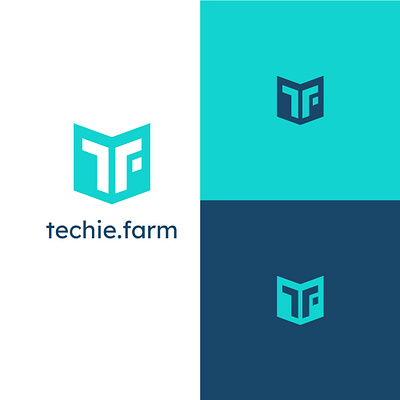 Techie Farm logo adobe branding design graphic design icon illustration illustrator logo typography vector