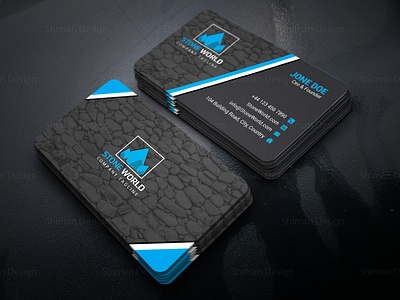 Business Card business card design business identity company branding creative business card graphic design id card id card design identity illustrator logo photoshop print ready design shiman design stationary design stone company business card