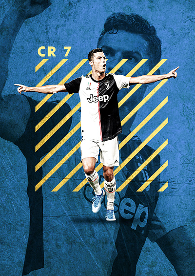 CR 7 cr7 football juventus photshop poster design ronaldo sports design sports poster